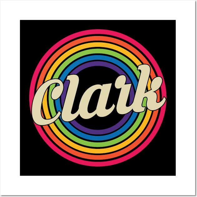 Clark - Retro Rainbow Style Wall Art by MaydenArt